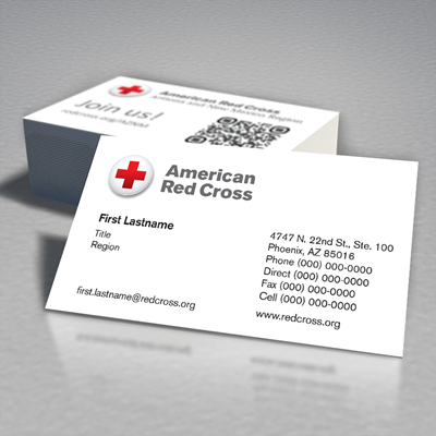 American Red Cross Double Sided Volunteer Card