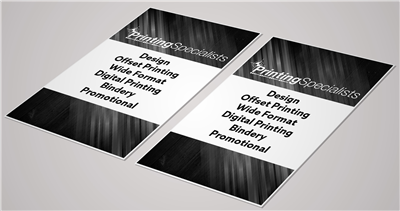 Black & White Halfsheet Flyers